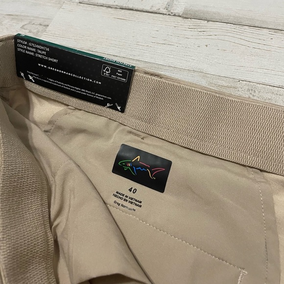 Greg Norman Performance Shorts Sz 40 Khaki Golf Men’s - Picture 6 of 9